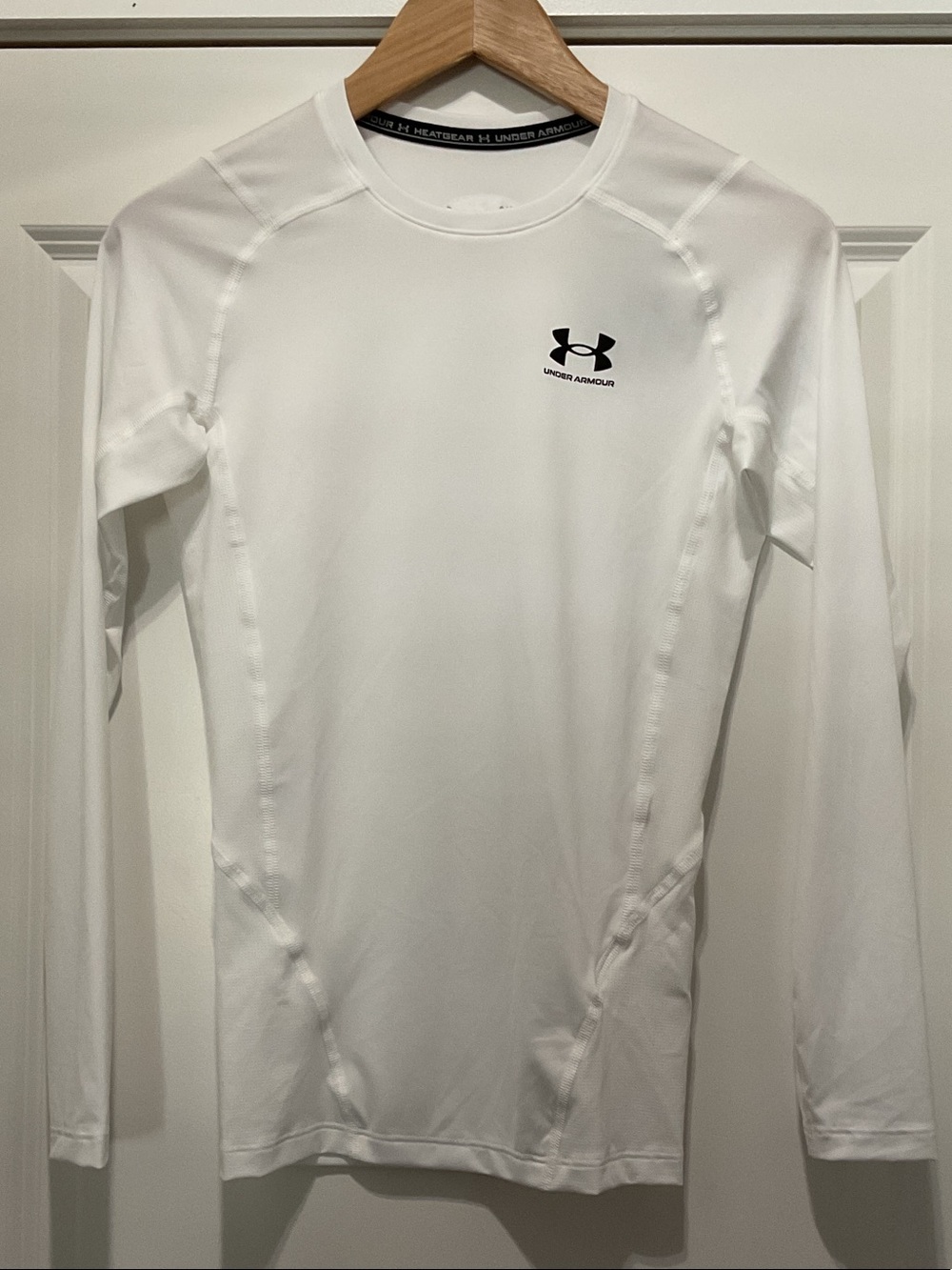 Under Armour White Men’s Long-Sleeve Compression Top